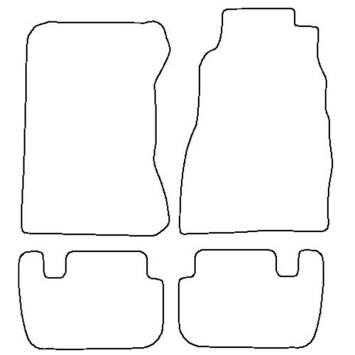 Tailored Car Mats Nissan 300ZX (Twin TURBO) (from 1989 to 1995)