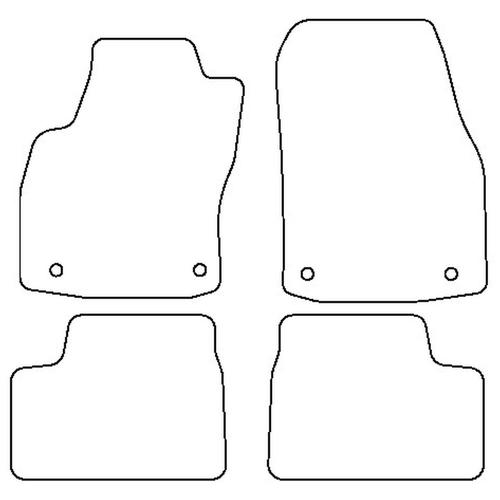 Tailored Car Mats Opel ASTRA H (Left Hand Drive) (from 2003 to 2009)