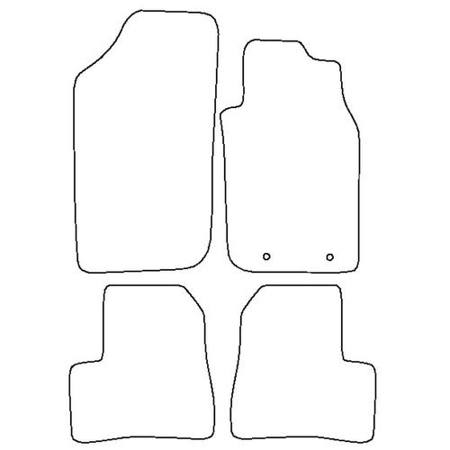 Tailored Car Mats Peugeot 206 (from 1998 to 2006)