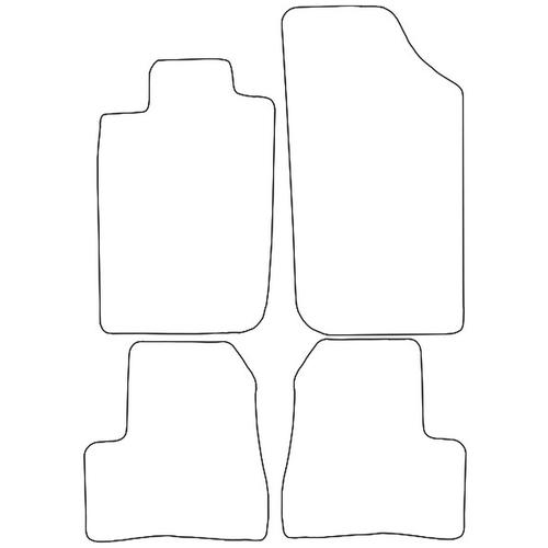 Tailored Car Mats Peugeot 206 (Left Hand Drive) (from 1998 to 2005)