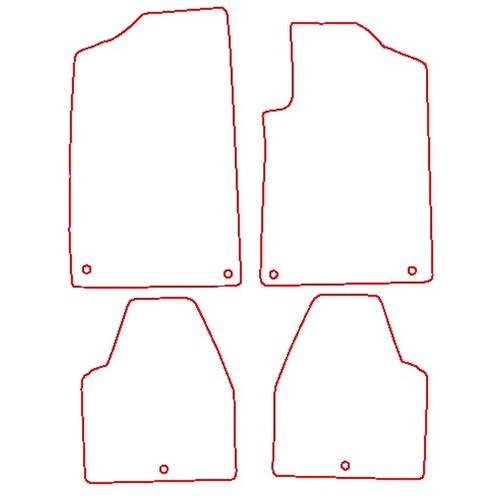 Tailored Car Mats Peugeot 607 (from 2000 to 2006)