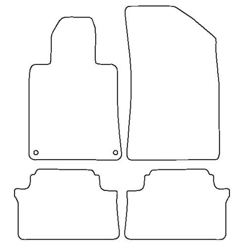 Tailored Car Mats Peugeot 508 SW (Left Hand Drive) (from 2011 to 2019)