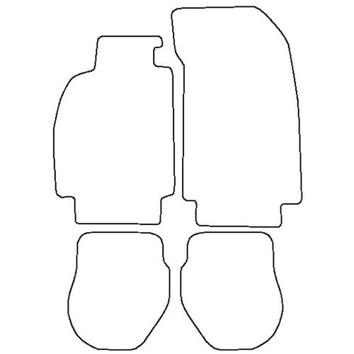 Tailored Car Mats Porsche 911 (993) 3.6 TURBO (Left Hand Drive) (from 1993 to 1997)