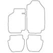 Tailored Car Mats Porsche 911 CARRERA AIRCON (Left Hand Drive) (from 1982 to 1989)