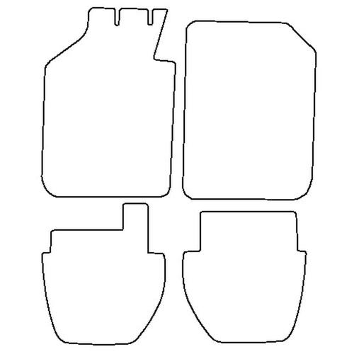 Tailored Car Mats Porsche 911 TURBO (Left Hand Drive) (from 1983 to 1986)