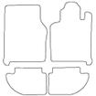 Tailored Car Mats Porsche 924S & 944 & 968 Manual (from 1976 to 1995)