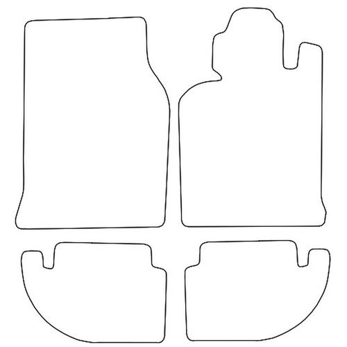 Tailored Car Mats Porsche 924S & 944 & 968 Automatic (from 1976 to 1995)