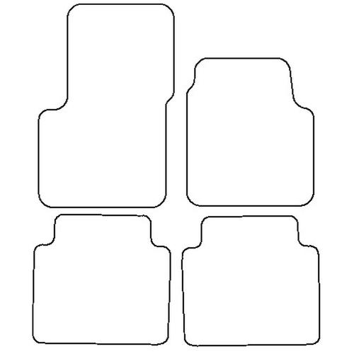 Tailored Car Mats Renault AVANTIME (Two Separate Rears) (from 2001 to 2003)