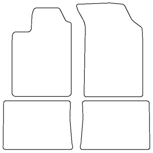 Tailored Car Mats Renault CLIO II (Left Hand Drive) (from 1998 to 2005)