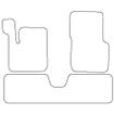 Tailored Car Mats Renault AVANTIME (One Piece Rear) (Left Hand Drive) (from 2001 to 2003)