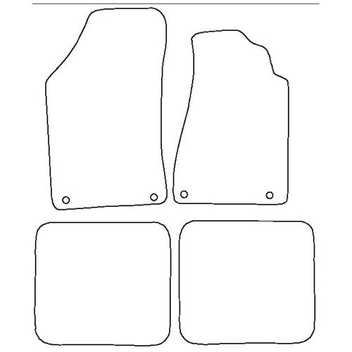 Tailored Car Mats Audi 80 / 90 (from 1992 to 1995)