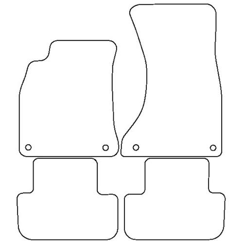 Tailored Car Mats Audi A4 (B8) (Left Hand Drive) (from 2008 to 2016)