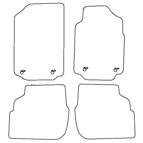Tailored Car Mats Audi A6 (from 1994 to 1997)
