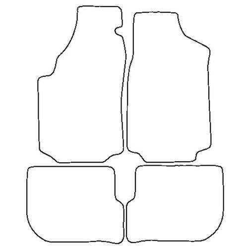 Tailored Car Mats Audi A6 (Left Hand Drive) (from 1992 to 1997)