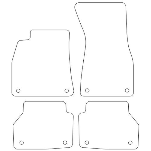Tailored Car Mats Audi A6 (Left Hand Drive) (from 2018 onwards)