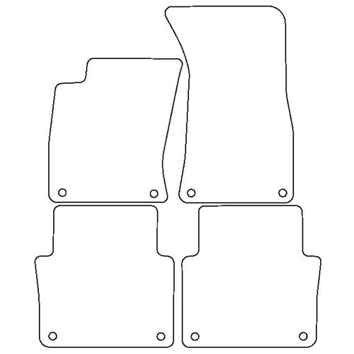 Tailored Car Mats Audi A8 (Left Hand Drive) (from 2002 to 2010)