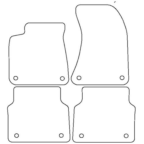 Tailored Car Mats Audi A8 (Left Hand Drive) (from 2010 to 2017)