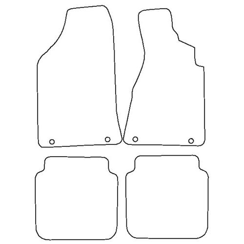 Tailored Car Mats Audi Coupé 20V QUATTRO (from 1989 to 1995)