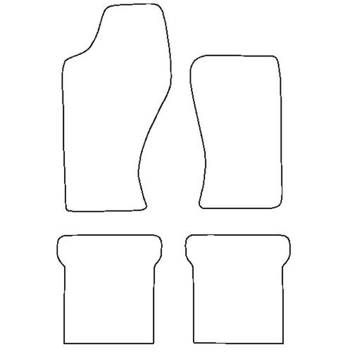 Tailored Car Mats Audi QUATTRO TURBO 20V (from 1990 to 1991)