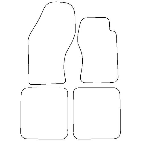 Tailored Car Mats Audi S2 Coupé 20V 5SP 2 CAT (from 1990 to 1992)