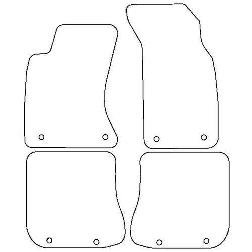 Tailored Car Mats Audi A4 (B5) (Left Hand Drive) (from 1995 to 2001)