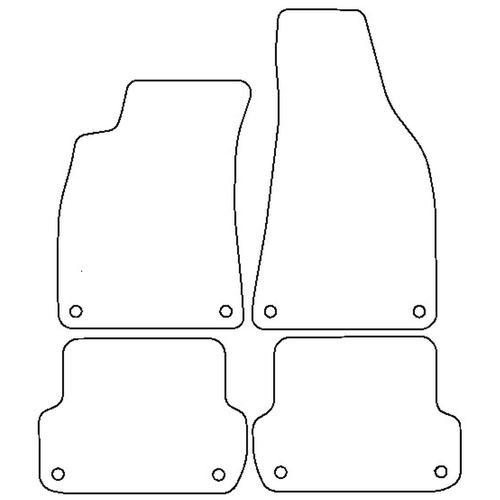 Tailored Car Mats Audi A4 (B6) (Left Hand Drive) (from 2001 to 2005)