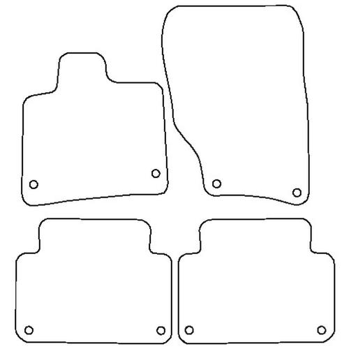 Tailored Car Mats Audi Q7 (Left Hand Drive) (from 2005 to 2015)