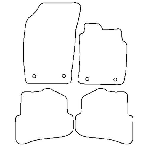 Tailored Car Mats Audi A1 (from 2010 to 2018)