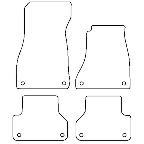 Tailored Car Mats Audi A4 (B9) With Rear Fixings (from 2016 onwards)