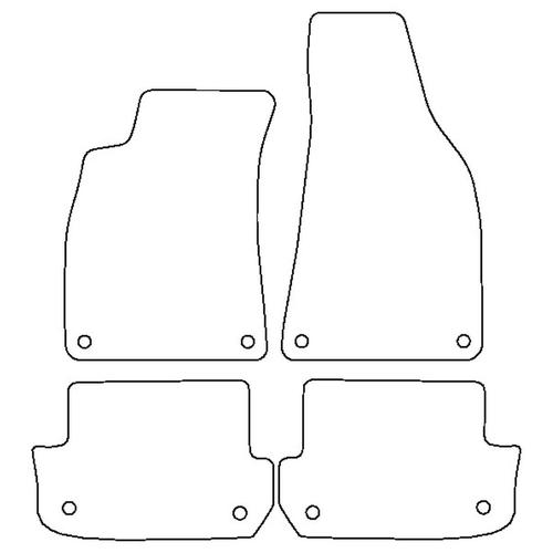 Tailored Car Mats Audi A4 (S4) Cabrio (Left Hand Drive) (from 2001 to 2008)