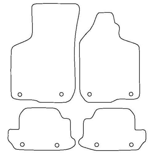 Tailored Car Mats Audi S3 With RECARO Seats (from 1997 to 2003)