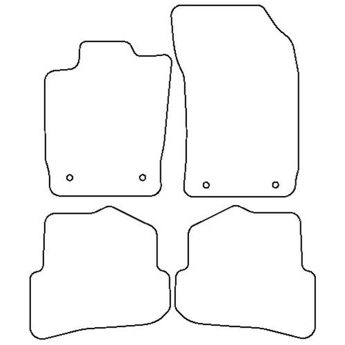 Tailored Car Mats Audi A1 (Left Hand Drive) (from 2010 to 2018)