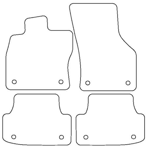 Tailored Car Mats Audi A3 (S3) 3DR Hatchback (Left Hand Drive) (from 2016 to 2020)