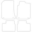 Tailored Car Mats Rover 75 (With Eyelet Rings) (from 1999 to 2004)
