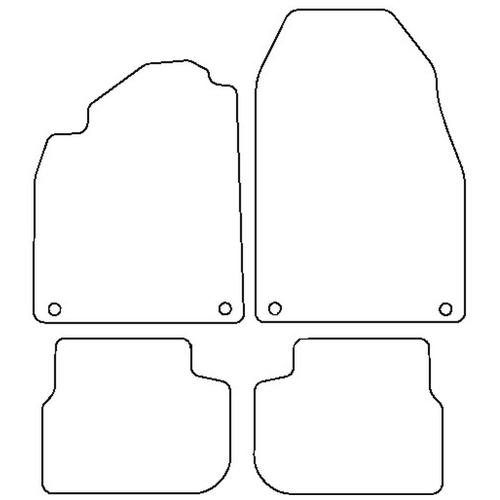 Tailored Car Mats Saab 9-3 Convertible (Left Hand Drive) (from 2008 to 2011)
