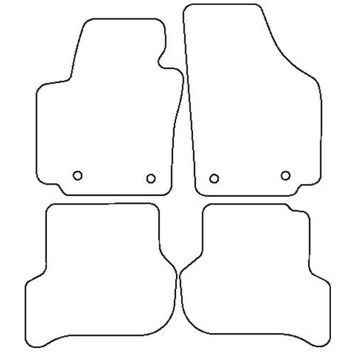 Tailored Car Mats Seat ALTEA (Left Hand Drive) (from 2004 to 2015)