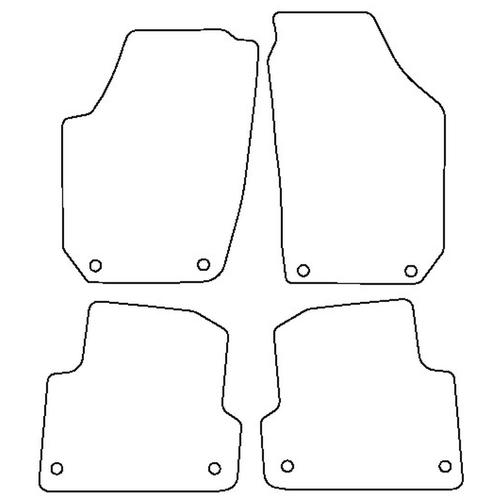 Tailored Car Mats Skoda FABIA (Left Hand Drive) (from 2007 to 2014)