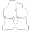 Tailored Car Mats Skoda OCTAVIA (Round STUD FIX Fronts Only) (from 2004 to 2013)