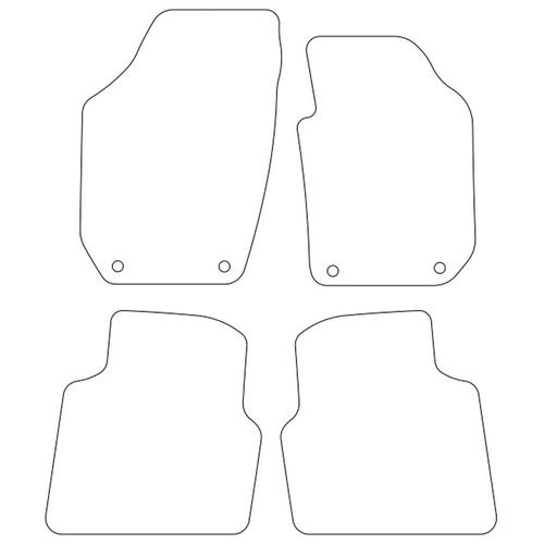 Tailored Car Mats Skoda ROOMSTER (from 2007 to 2015)
