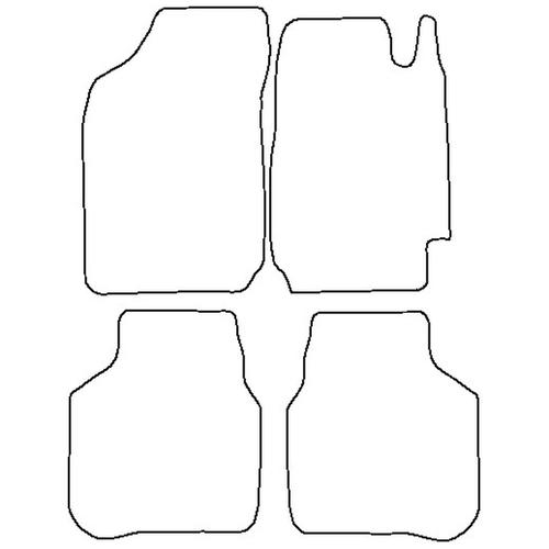 Tailored Car Mats Toyota COROLLA 5DR (from 1992 to 1997)