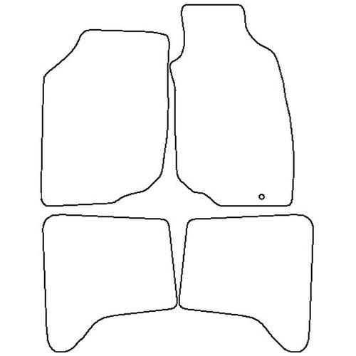 Tailored Car Mats Toyota HILUX DOUBLECAB (from 2005 to 2011)