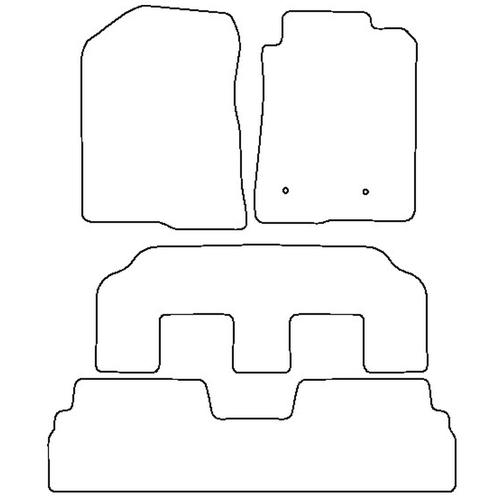 Tailored Car Mats Toyota VERSO (MPV) (from 2009 to 2013)