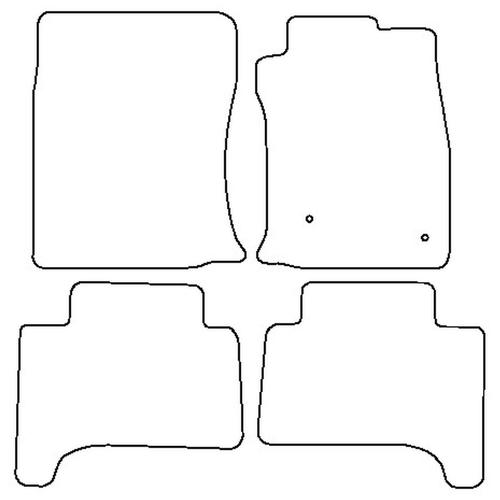 Tailored Car Mats Toyota Land Cruiser (from 2003 to 2009)