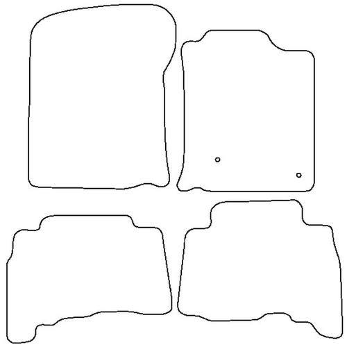 Tailored Car Mats Toyota Land Cruiser LC3 (from 2010 onwards)