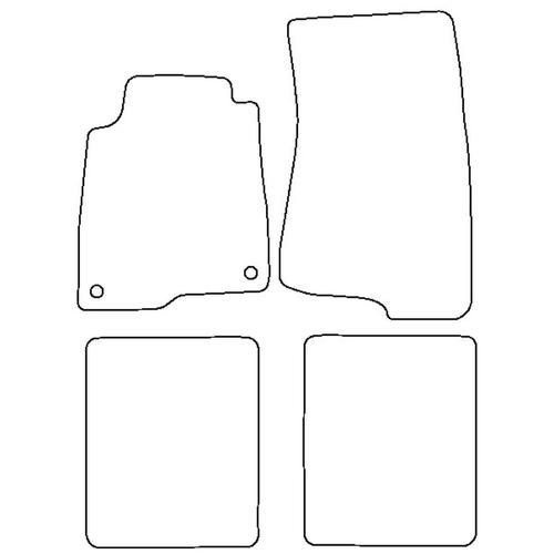 Tailored Car Mats Volvo 200 (Left Hand Drive) (from 1974 to 1993)