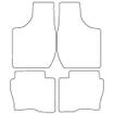 Tailored Car Mats Volvo 300 MAN (from 1987 to 1991)