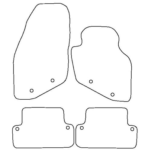 Tailored Car Mats Volvo S60 (from 2000 to 2009)