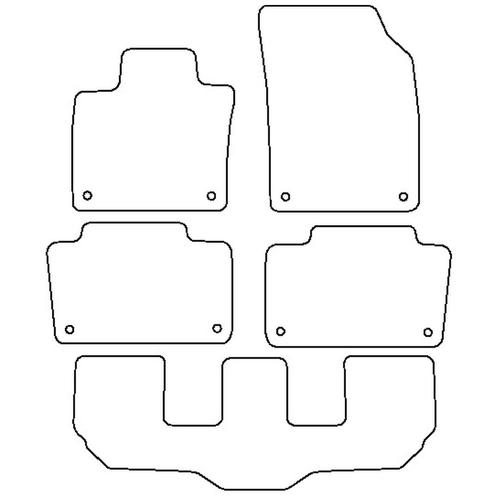Tailored Car Mats Volvo XC90 7-Seater (MPV) (Left Hand Drive) (from 2015 onwards)