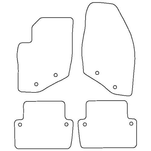Tailored Car Mats Volvo XC70 (Left Hand Drive) (from 2000 to 2007)