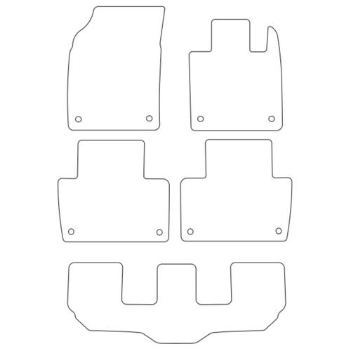 Tailored Car Mats Volvo XC90 7-Seater (MPV) (from 2015 onwards)